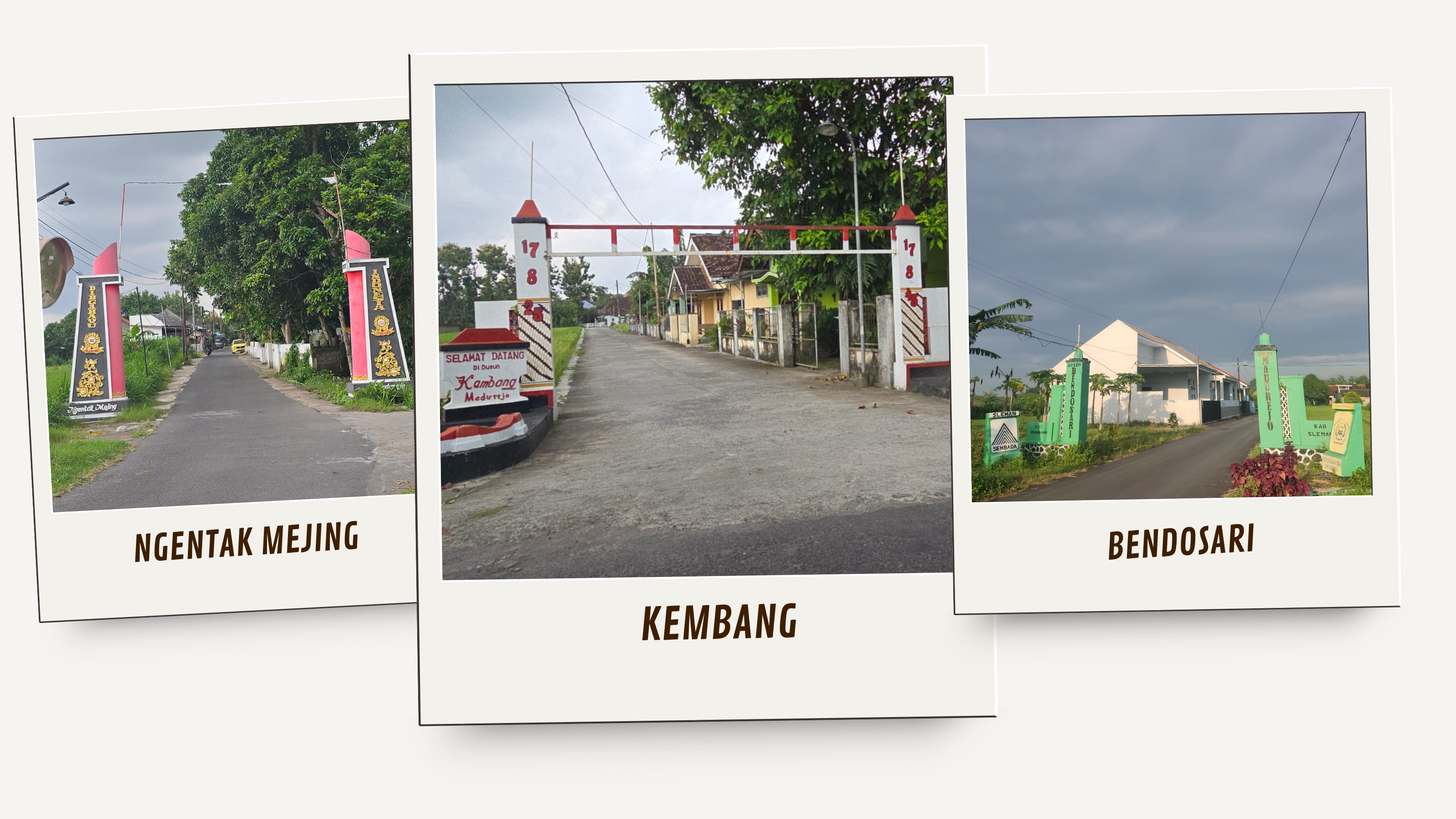 Gapura Tiga Dusun Padukuhan Kembang
